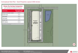 Monee Corporate Center - East, Monee, IL à louer Plan de site– Image 1 sur 2