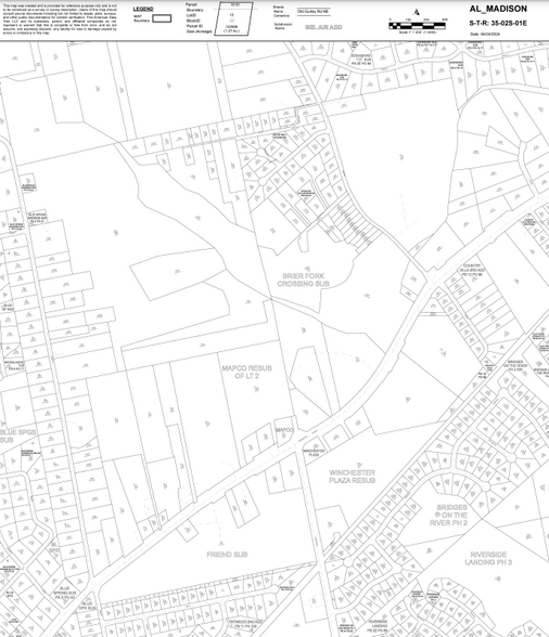 Winchester Rd, Huntsville, AL à vendre - Plan cadastral – Image 2 sur 2