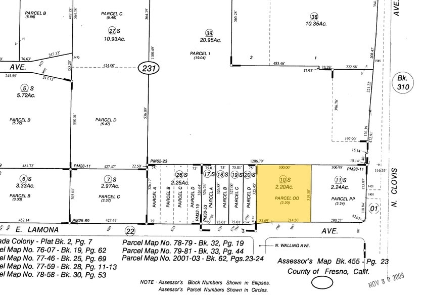 5555 E Lamona Ave, Fresno, CA à louer - Plan cadastral – Image 3 sur 5