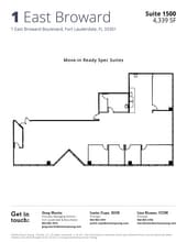 1 E Broward Blvd, Fort Lauderdale, FL à louer Plan d’étage– Image 1 sur 1
