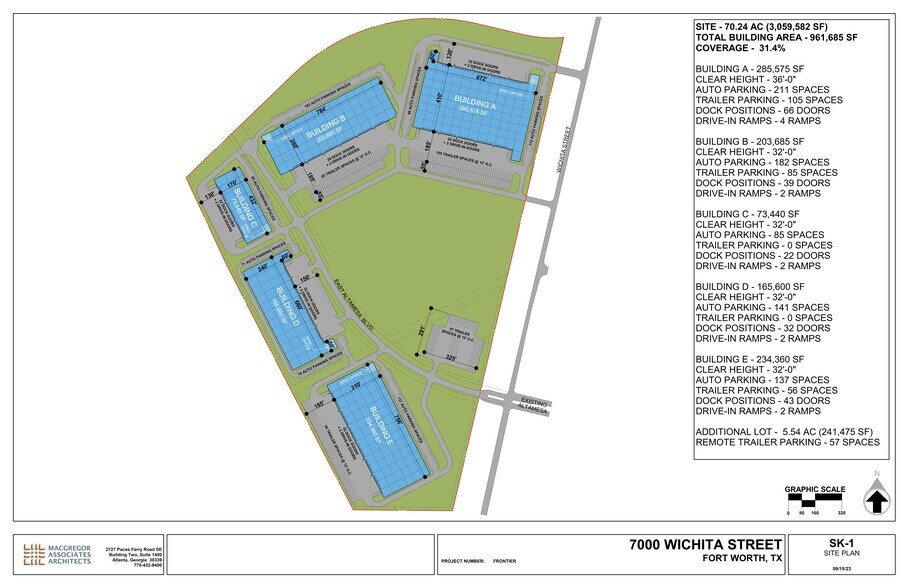 7000 Wichita St, Fort Worth, TX à louer - Plan de site – Image 2 sur 2