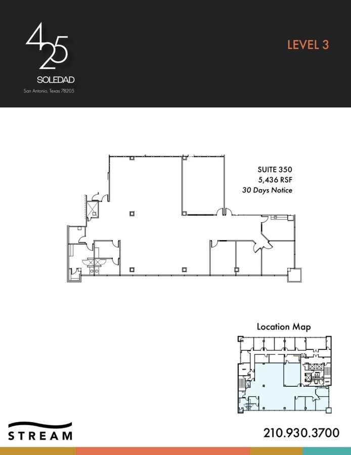 425 Soledad St, San Antonio, TX 78205 - Lot 3 - - Plan d’étage - Image 2 of 2