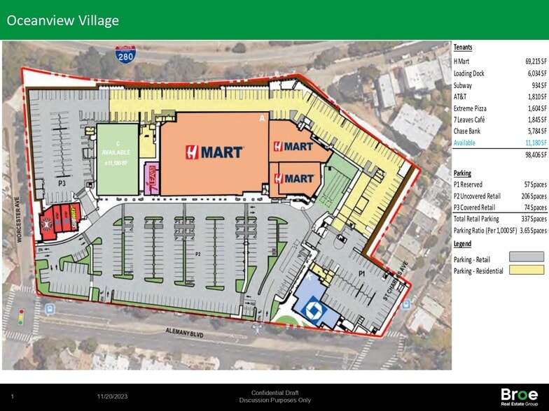 3995 Alemany Blvd, San Francisco, CA à louer - Plan de site – Image 2 sur 2