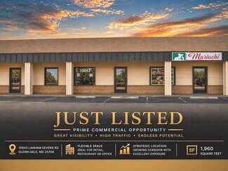 Plus de détails pour 10825-10845 Lanham Severn Rd, Glenn Dale, MD - Local commercial à vendre