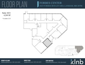 4421-4429 Forbes Blvd, Lanham, MD à louer Plan d’étage– Image 1 sur 1