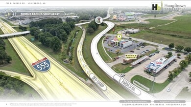 723 E Parker Rd, Jonesboro, AR - VUE AÉRIENNE vue de carte - Image1