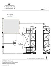 711 N Carancahua St, Corpus Christi, TX à louer Plan de site– Image 1 sur 1