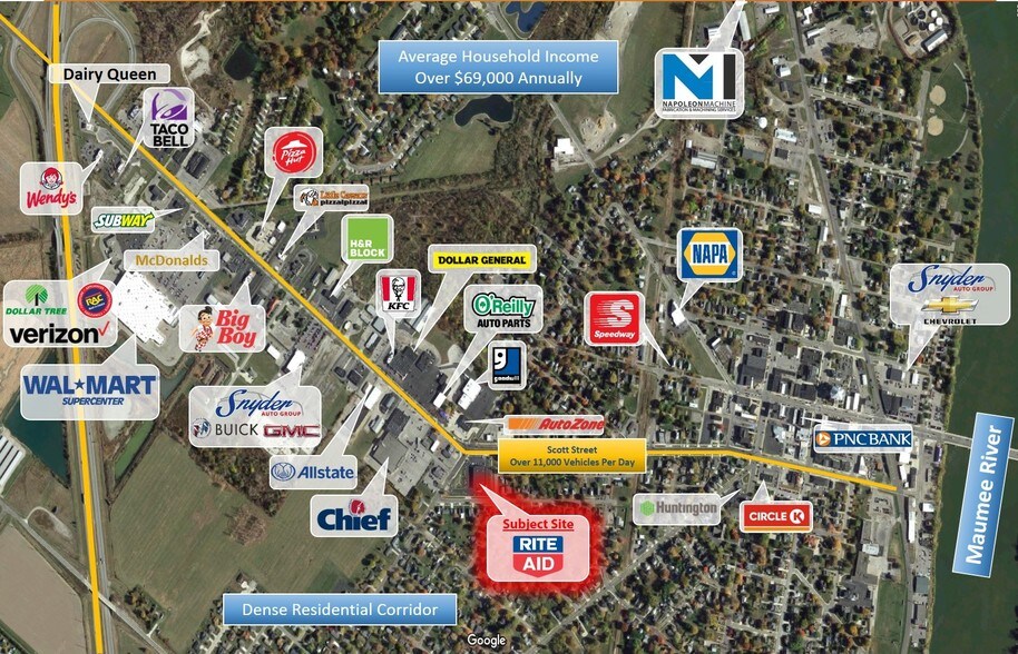 1111 Scott St, Napoleon, OH à louer - Aérien – Image 2 sur 2