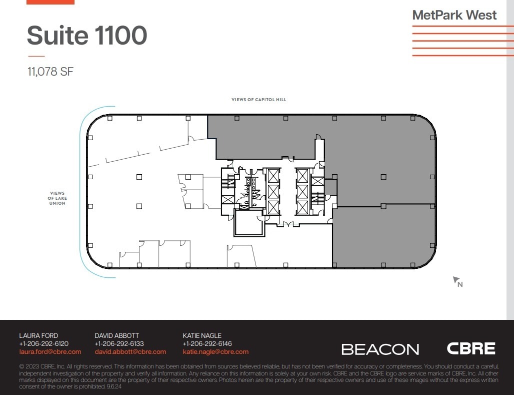 1100 Olive Way, Seattle, WA à louer Plan d’étage– Image 1 sur 1