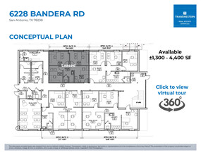 6228 Bandera Rd, San Antonio, TX à louer Plan d’étage– Image 1 sur 1