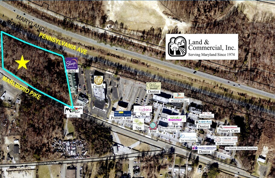 9306 Marlboro Pike, Upper Marlboro, MD à vendre - Aérien – Image 1 sur 8