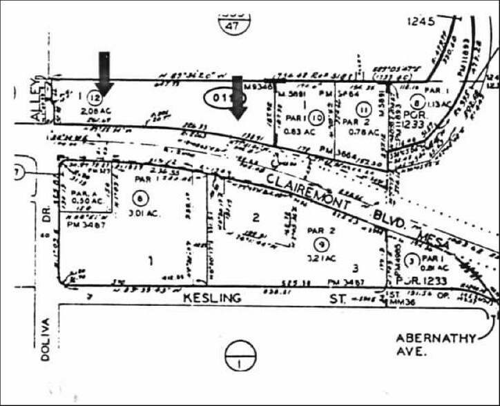 5420-5450 Clairemont Blvd, San Diego, CA à louer - Plan cadastral – Image 3 sur 7