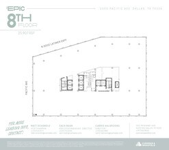 2550 Pacific Ave, Dallas, TX à louer Plan d’étage– Image 1 sur 1