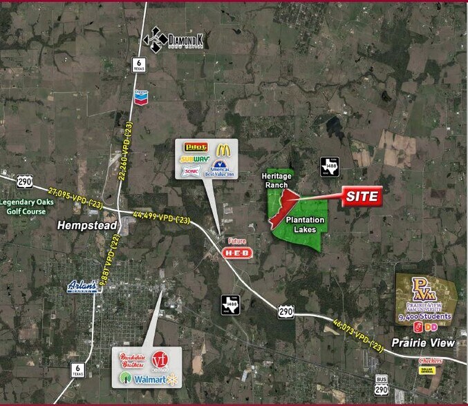 39495 FM 1488 Rd, Hempstead, TX à vendre - Photo principale – Image 1 sur 2