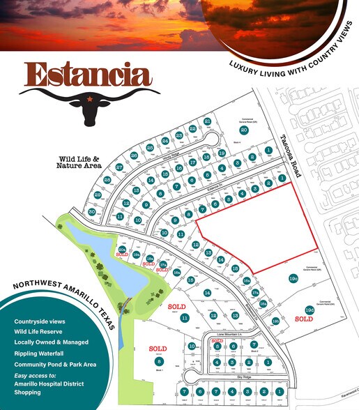 TASCOSA ROAD WEST OF AMARILLO BLVD blvd, Amarillo, TX à vendre - Photo de l’immeuble – Image 2 sur 3