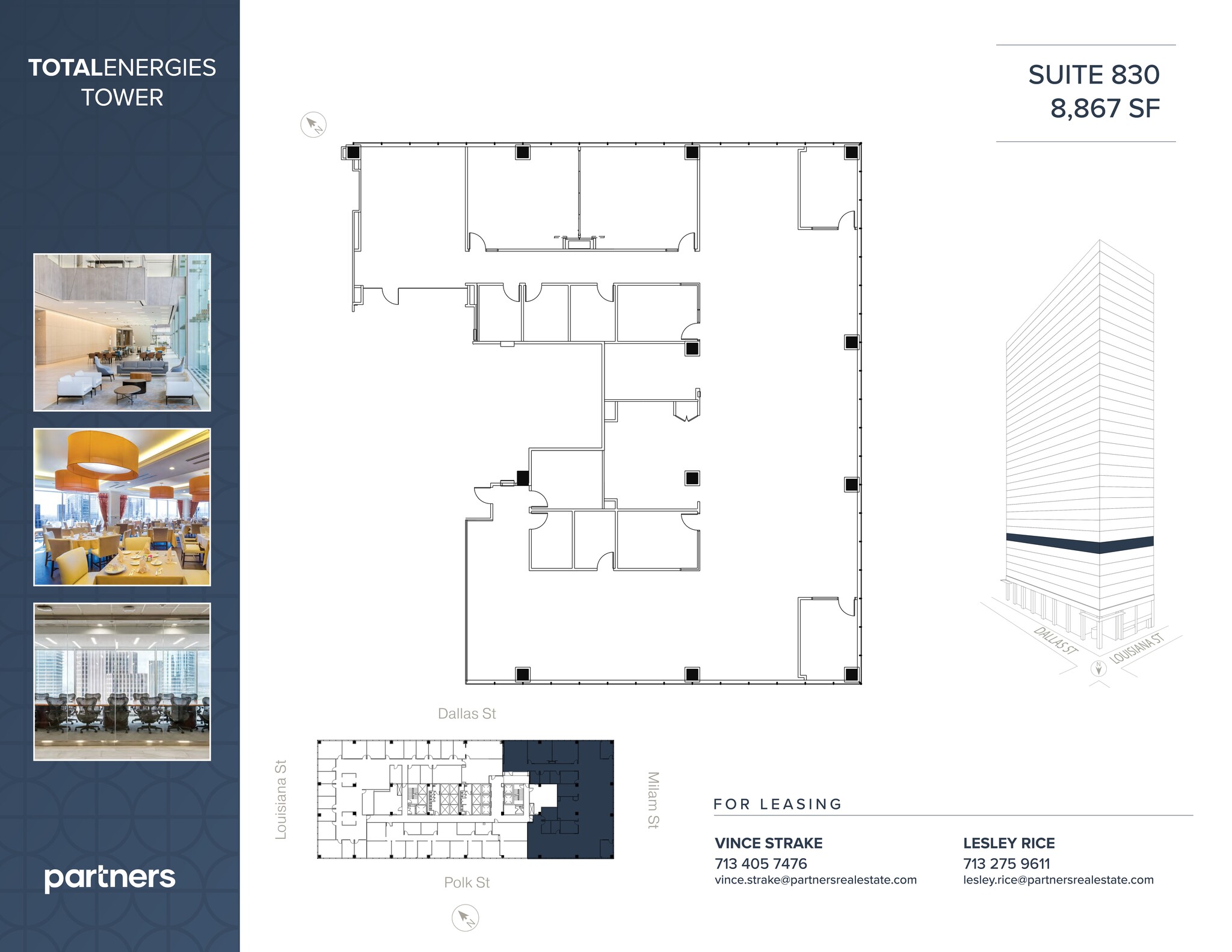 1201 Louisiana St, Houston, TX à louer Plan de site– Image 1 sur 2