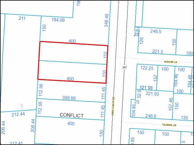 7211 Pine Forest Rd, Pensacola, FL à vendre - Plan cadastral – Image 2 sur 4