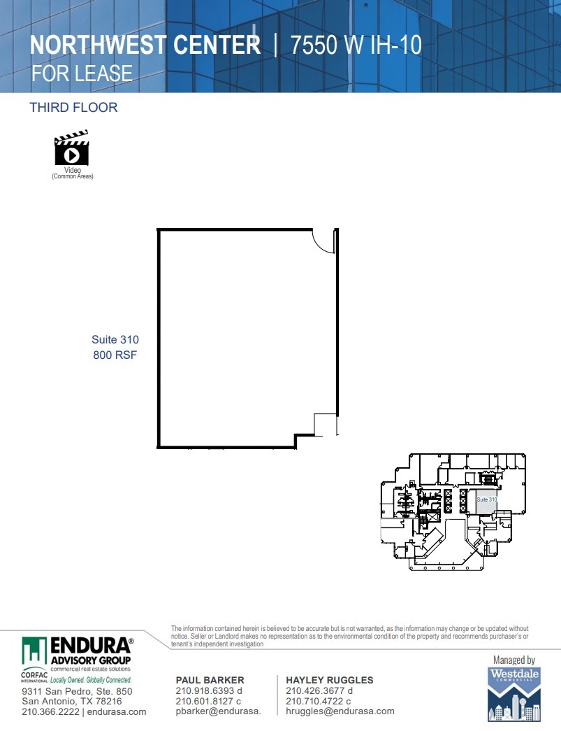 7550 IH-10 W, San Antonio, TX à louer Plan d’étage– Image 1 sur 1