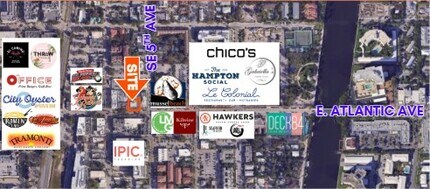 419 E Atlantic Ave, Delray Beach, FL - VUE AÉRIENNE  vue de carte