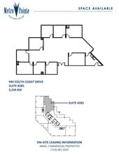 949 S Coast Dr, Costa Mesa, CA à louer Plan d’étage– Image 1 sur 1