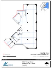 9050 Yonge St, Richmond Hill, ON à louer Plan d’étage– Image 1 sur 1