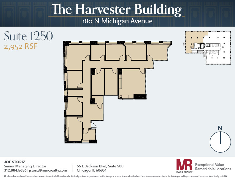 180 N Michigan Ave, Chicago, IL à louer Plan d’étage– Image 1 sur 1