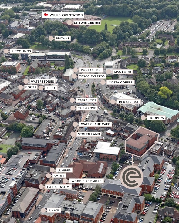 Alderley Rd, Wilmslow à louer Aérien– Image 1 sur 8