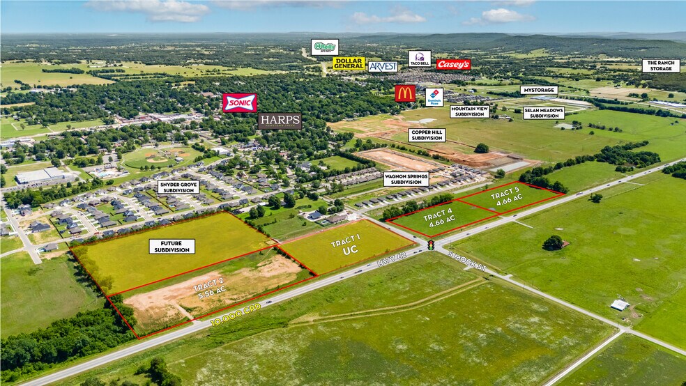 Hwy 62 & S Mock St, Prairie Grove, AR à vendre - Photo de l’immeuble – Image 1 sur 3