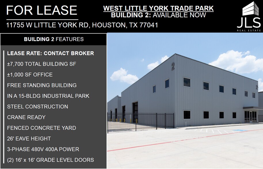11755 W Little York Rd, Houston, TX à louer - Photo de l’immeuble – Image 1 sur 18