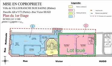 Local commercial dans Villefranche-sur-Saône à louer Plan d’étage– Image 1 sur 2