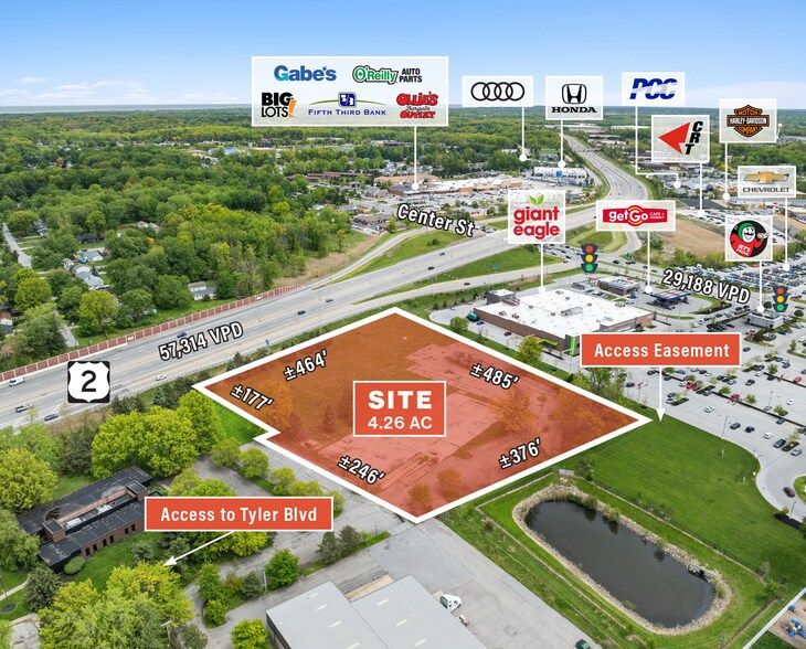 8341 Tyler Blvd, Mentor, OH à vendre - Aérien – Image 3 sur 3