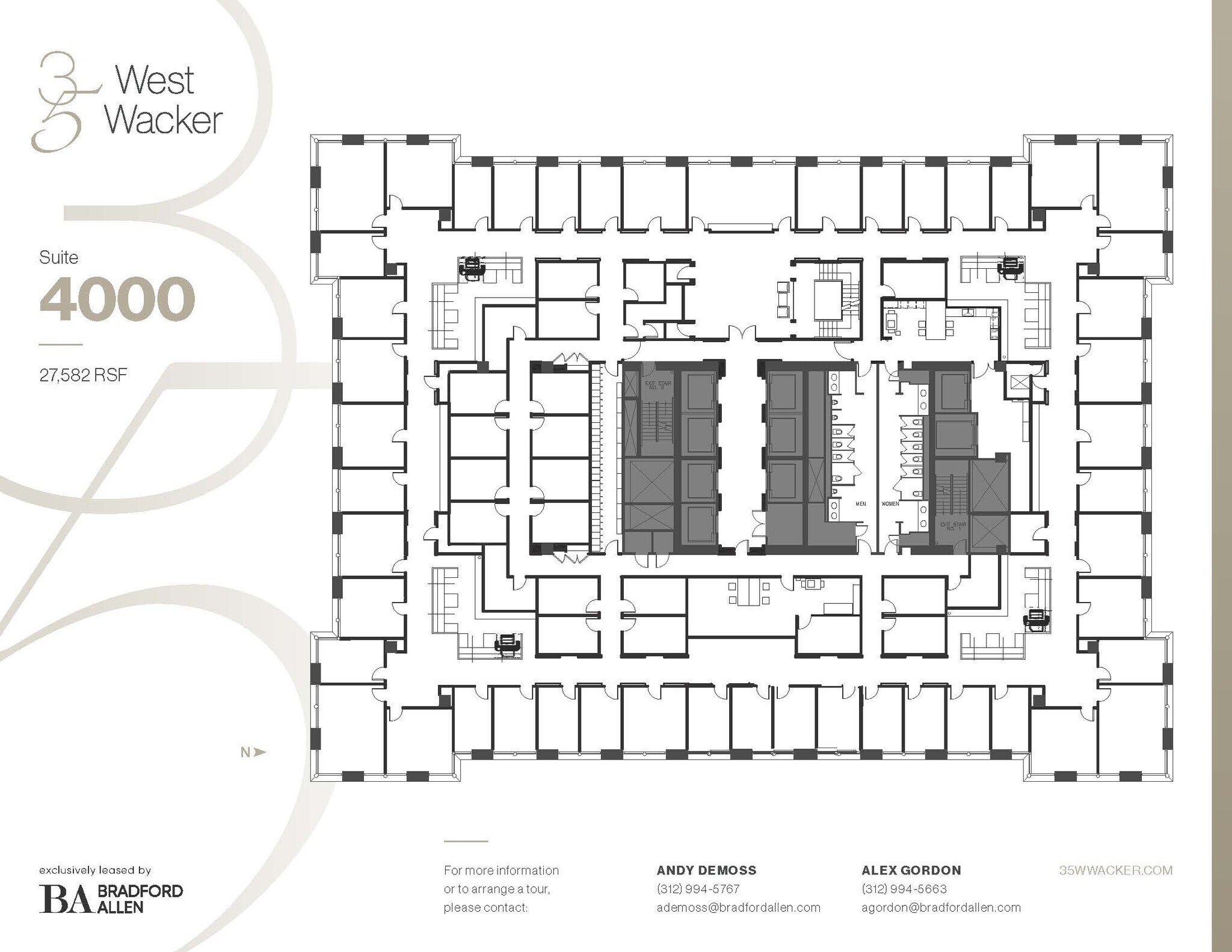 35 W Wacker Dr, Chicago, IL à louer Plan d’étage– Image 1 sur 2