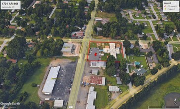 1701 S Highway 161, Jacksonville, AR - VUE AÉRIENNE  vue de carte