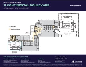 11 Continental Blvd, Merrimack, NH à louer Plan d’étage– Image 1 sur 1