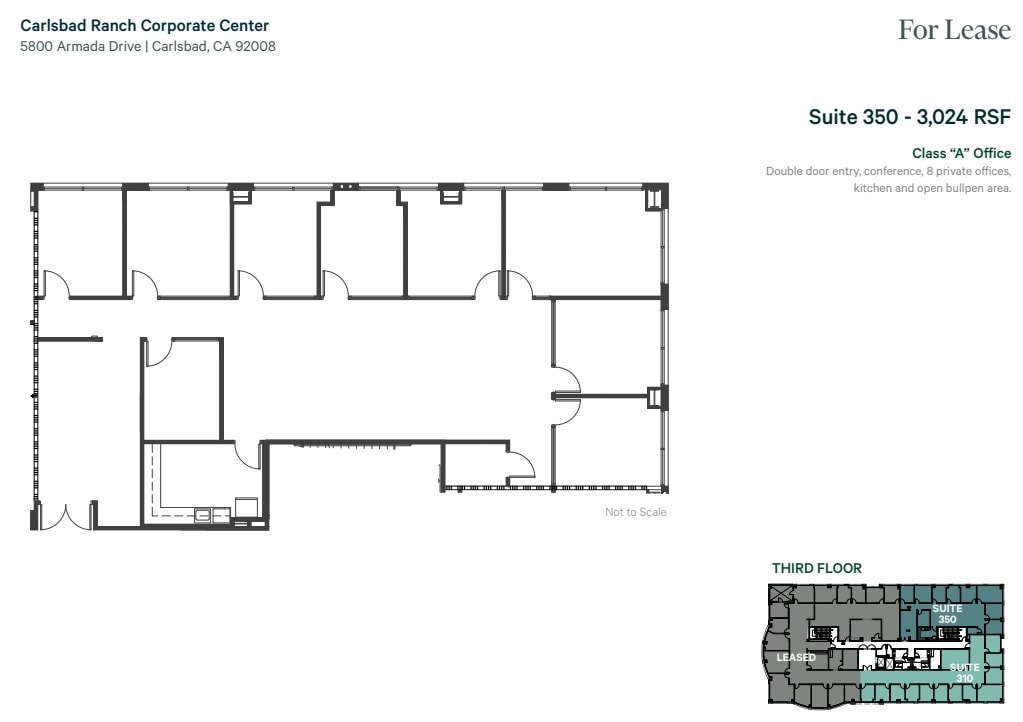 5800 Armada Dr, Carlsbad, CA à louer Plan d’étage– Image 1 sur 2