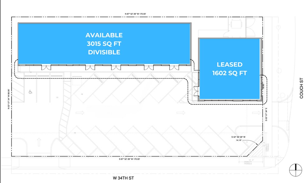 1702-1704 W 34th St, Houston, TX à louer - Plan de site – Image 2 sur 2