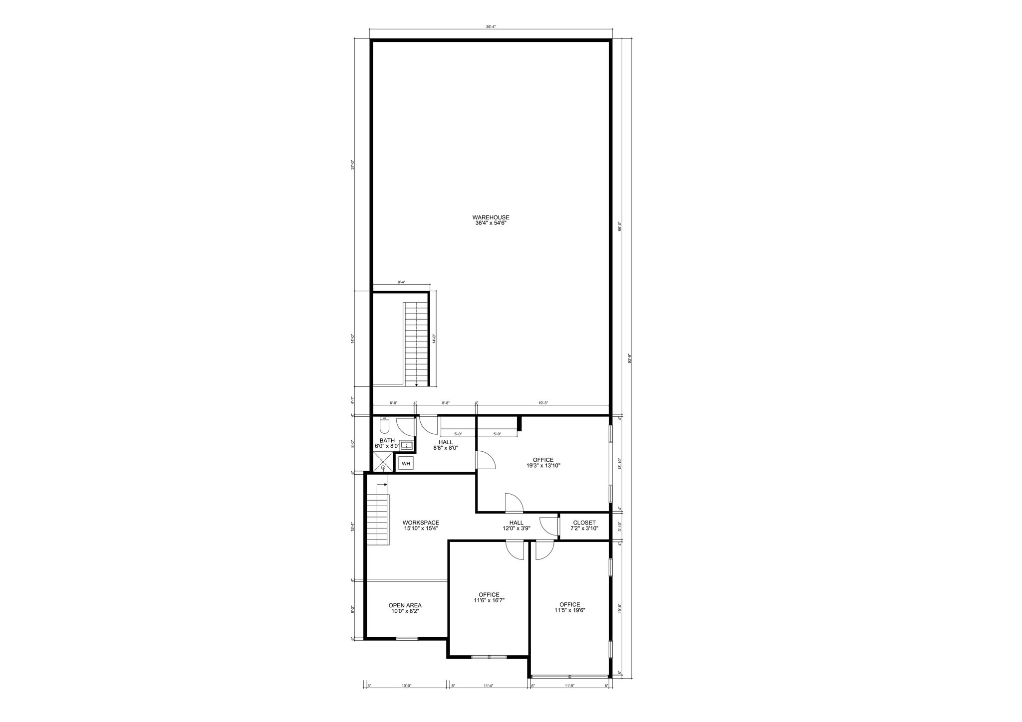 2611 Clinton Ave W, Huntsville, AL à louer Plan d’étage– Image 1 sur 1