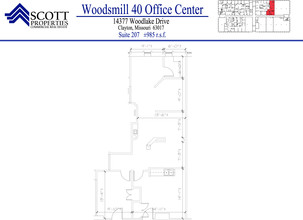 14377 Woodlake Dr, Chesterfield, MO à louer Plan d’étage– Image 1 sur 11