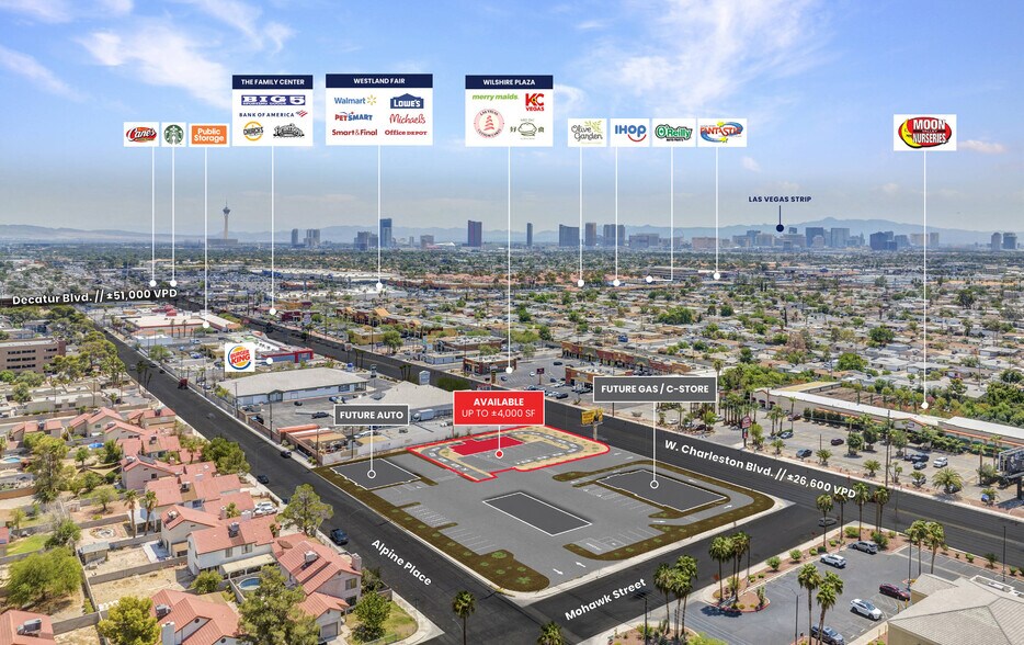 5300-5350 W Charleston Blvd, Las Vegas, NV à louer - Aérien – Image 3 sur 5