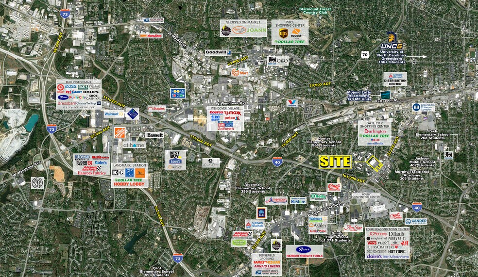 3018-3022 High Point Rd, Greensboro, NC à louer - Aérien – Image 1 sur 6