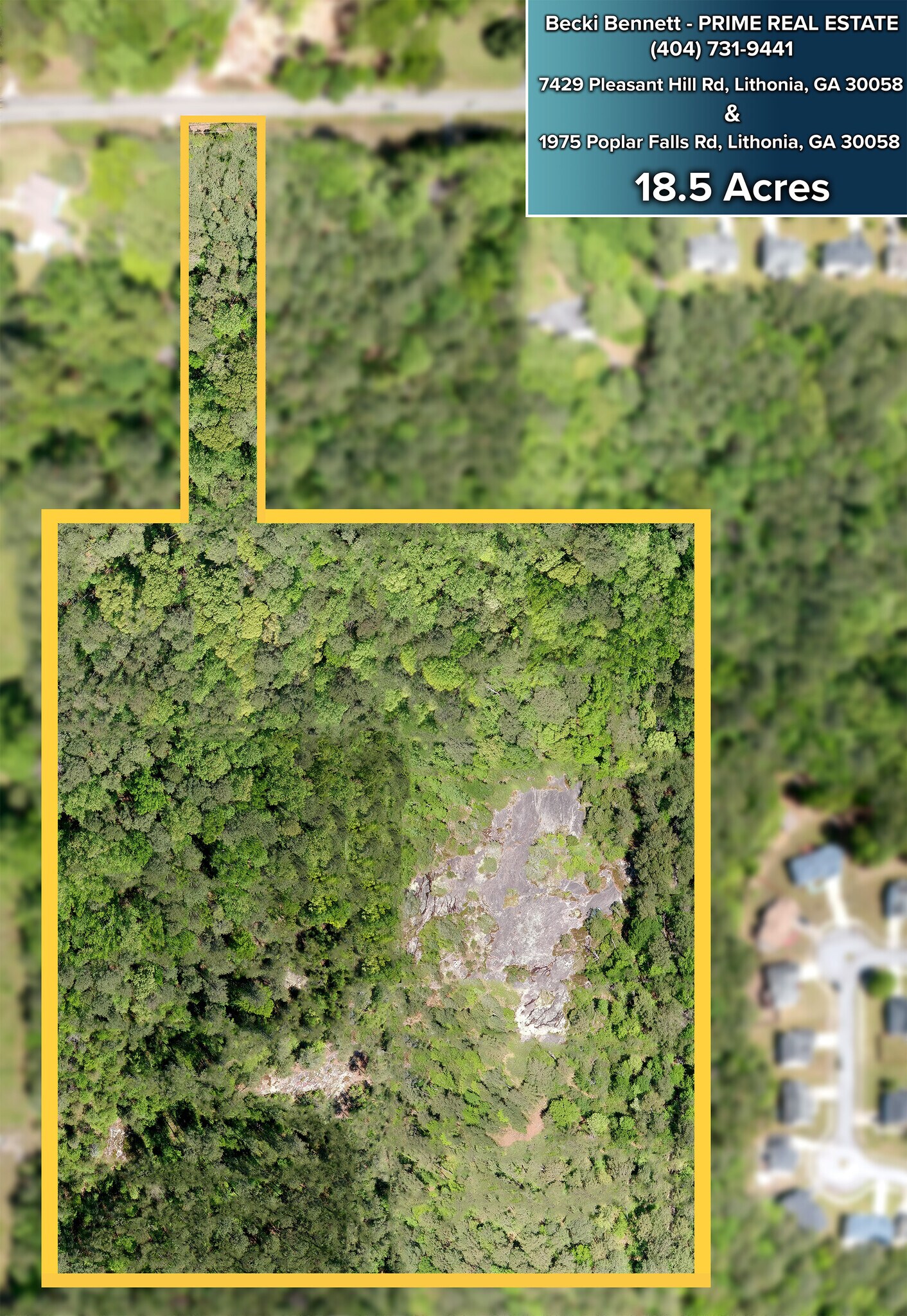 7429 Pleasant Hill and 1975 Poplar Falls Road Rd, Lithonia, GA à vendre Plan de site– Image 1 sur 2
