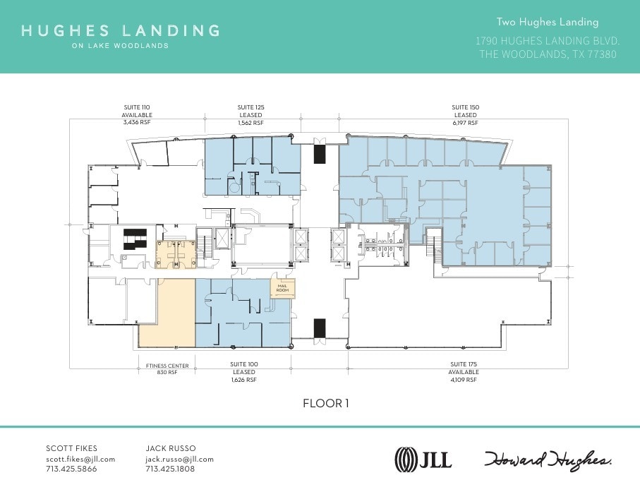 1790 Hughes Landing Blvd, The Woodlands, TX à louer Plan d’étage– Image 1 sur 1