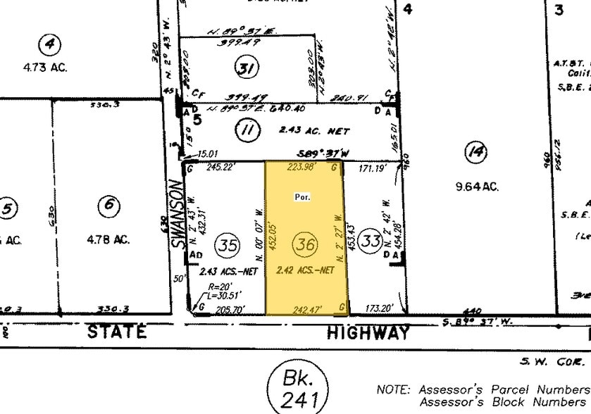 2335-2339 W Yosemite Ave, Manteca, CA à louer - Plan cadastral – Image 3 sur 3
