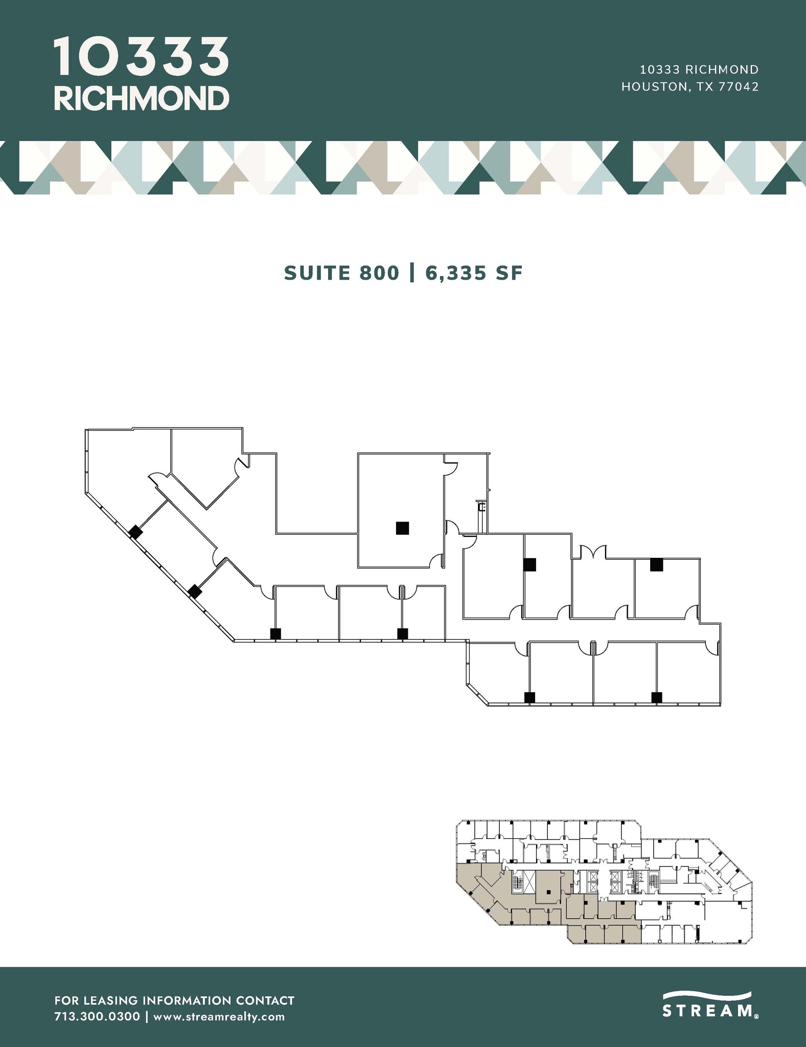 10333 Richmond Ave, Houston, TX à louer Plan d’étage– Image 1 sur 1