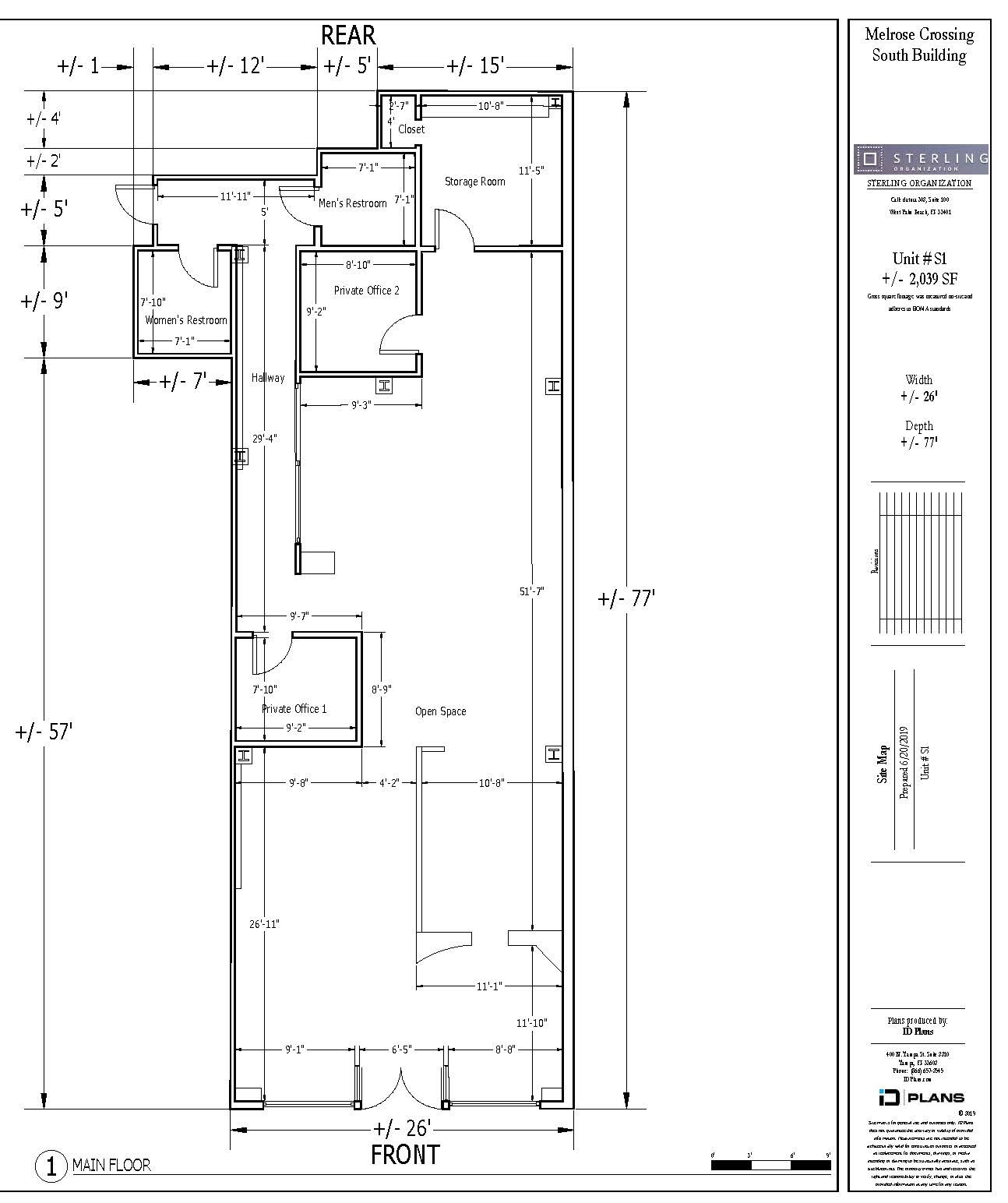 8378-8384 Melrose Ave, Los Angeles, CA à louer Plan d’étage– Image 1 sur 6