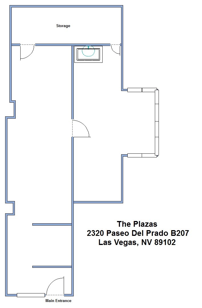 2310 Paseo Del Prado, Las Vegas, NV à louer Plan d’étage– Image 1 sur 1