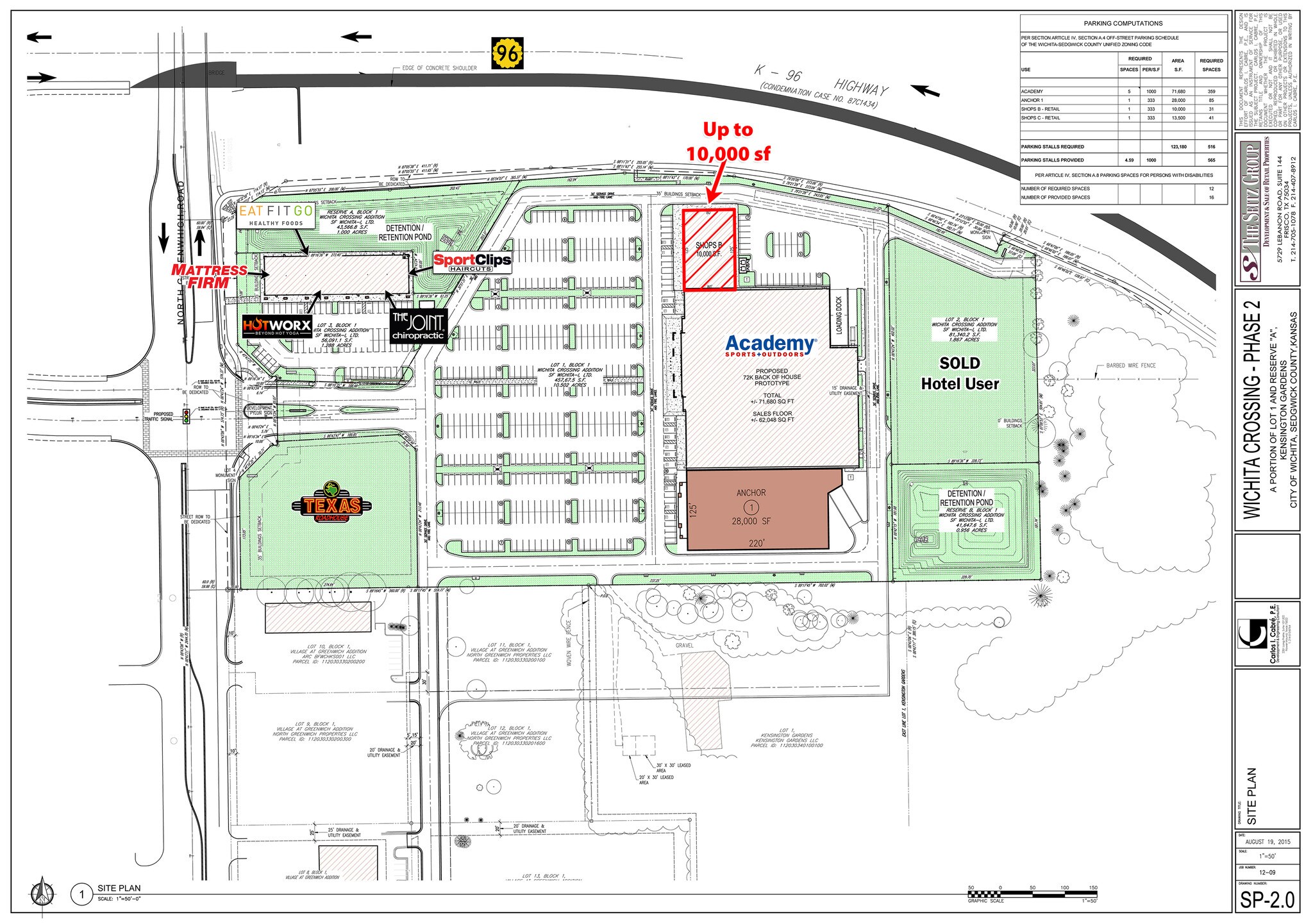 2556 N Greenwich Rd, Wichita, KS à louer Plan de site– Image 1 sur 3
