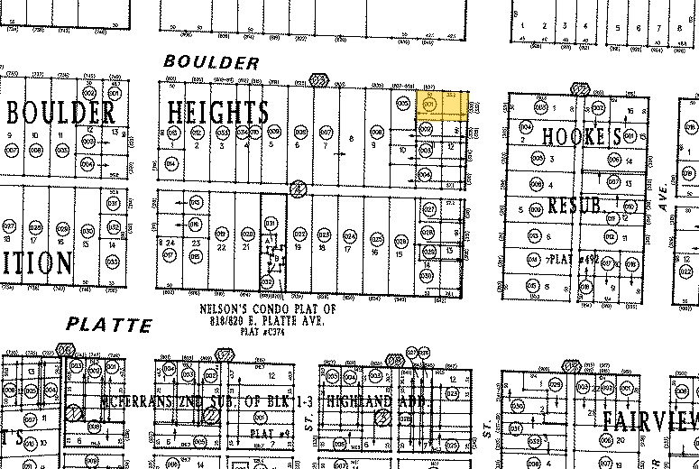 330 N Institute St, Colorado Springs, CO à vendre - Plan cadastral – Image 3 sur 57