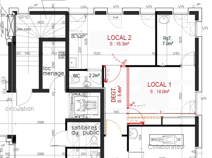 Local d’activités dans Heyrieux à louer - Plan d’étage – Image 3 sur 3