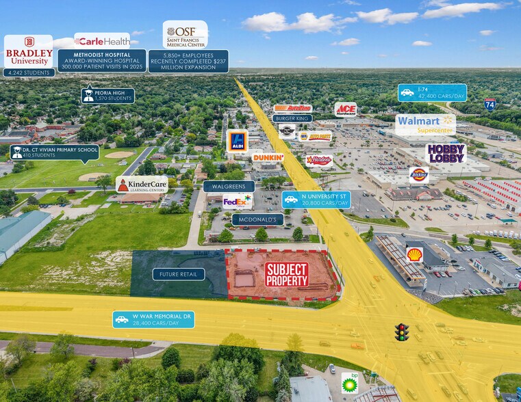 3628 N. University St., Peoria, IL à vendre - Photo de l’immeuble – Image 3 sur 6